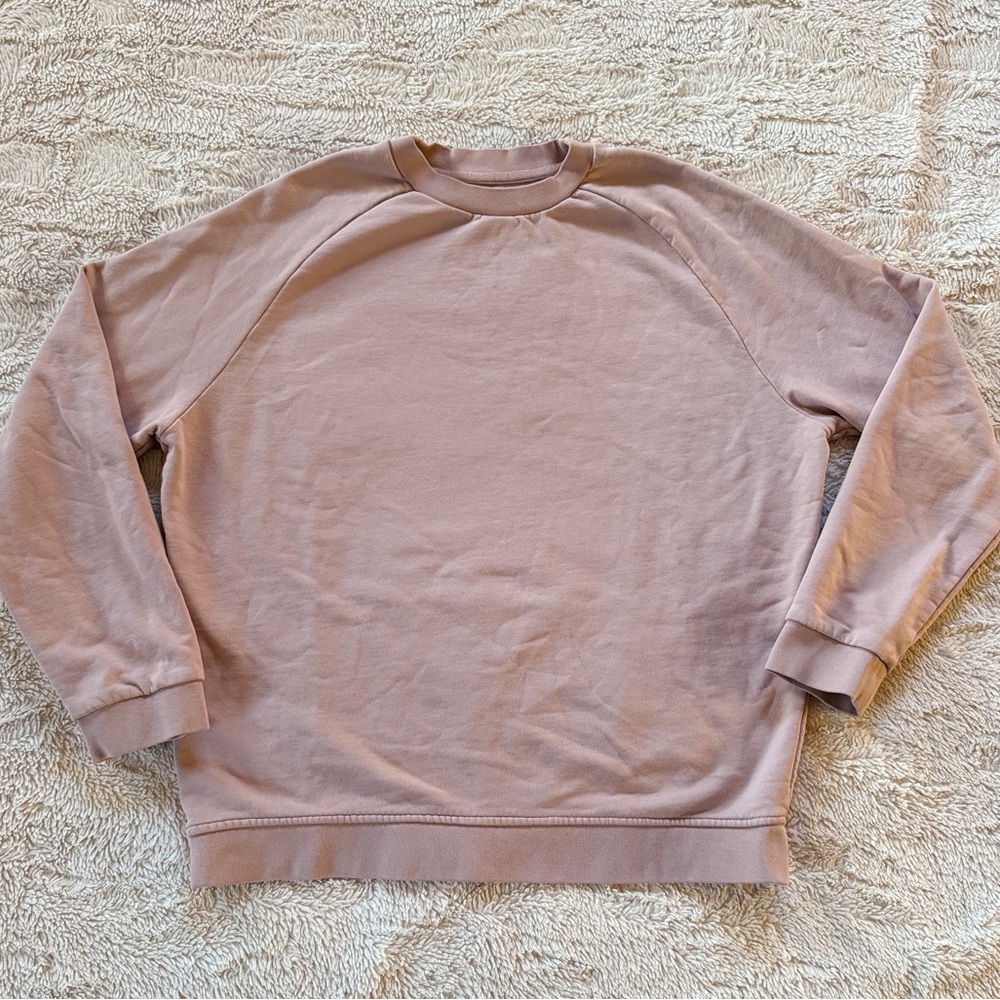 Pink crewneck sweatshirt